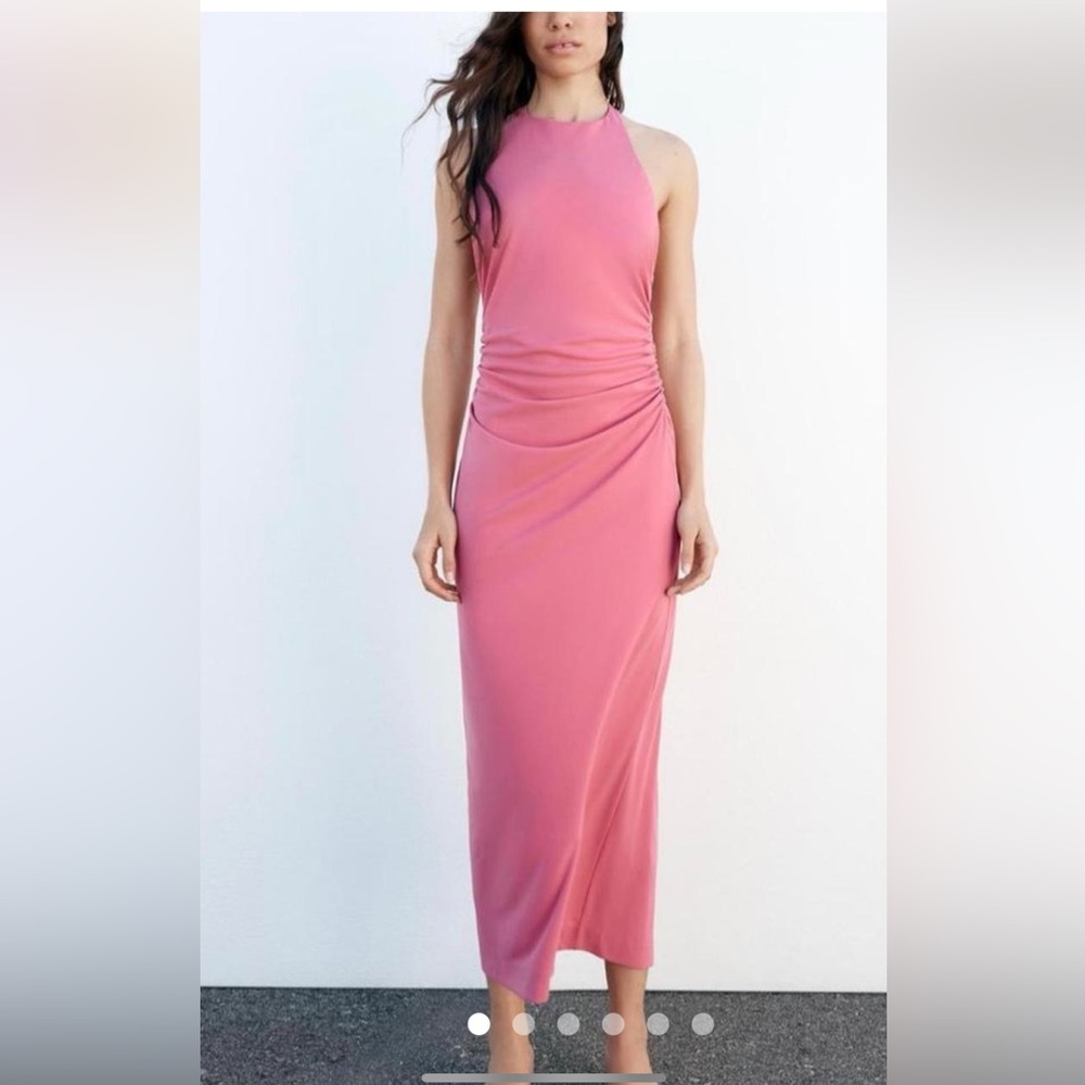 Zara Pink Backless Dress